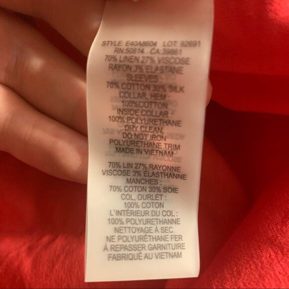 Elie Tahari Austin Linen Blend Dress - Picture 6 of 8